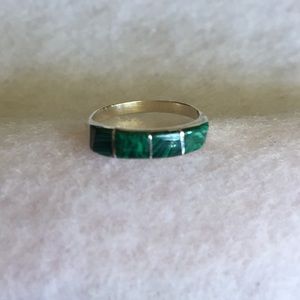 Malachite & Sterling Silver Ring